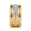 14K White & Yellow Gold Bujukan and Diamond Easy Stackable Ring - LR52905M45JJ-Gabriel & Co.-Renee Taylor Gallery