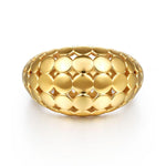 14K Yellow Plain Gold Wide Bujukan Band Ring - LR52904Y4JJJ-Gabriel & Co.-Renee Taylor Gallery