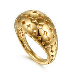 14K Yellow Plain Gold Wide Bujukan Band Ring - LR52904Y4JJJ-Gabriel & Co.-Renee Taylor Gallery