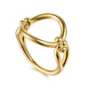 14K Yellow Gold Bujukan Link Chain Ring - LR52917Y4JJ-Gabriel & Co.-Renee Taylor Gallery