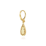 14K Yellow Plain Gold Bujukan and Teardrop Texture Drop Earrings - EG15495Y4JJ-Gabriel & Co.-Renee Taylor Gallery
