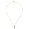 14K Yellow Plain Gold Bujukan and Teardrop Texture Pendant Necklace - NK7988Y4JJ-Gabriel & Co.-Renee Taylor Gallery