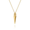14K Yellow Gold Bujukan Clover and Triangle Pyramid Pendant Necklace – NK8080Y4JJ-Gabriel & Co.-Renee Taylor Gallery