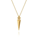 14K Yellow Gold Bujukan Clover and Triangle Pyramid Pendant Necklace – NK8080Y4JJ-Gabriel & Co.-Renee Taylor Gallery
