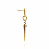 14K Yellow Gold Bujukan Link and Diamond Bullet Stud Drop Earrings – EG15591Y45JJ-Gabriel & Co.-Renee Taylor Gallery