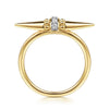 14K Yellow Gold Bujukan and Diamond Bullet Fashion Ring – LR52995Y45JJ-Gabriel & Co.-Renee Taylor Gallery