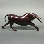 "Charging Bull" Burgundy-Loet Vanderveen-Renee Taylor Gallery