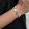 10mm 925 Sterling Silver Herringbone Men's Bracelet - TBM2122SVJJJ-Gabriel & Co.-Renee Taylor Gallery