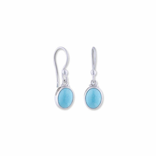 Silver Candy Earrings with Turquoise Sleeping Beauty by Lika Behar