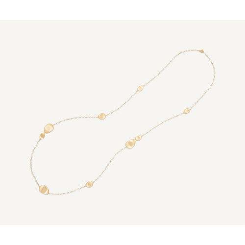 18k Yellow Gold Long Sautoir with Irregular Chain Necklace - CB1790 Y-Marco Bicego-Renee Taylor Gallery