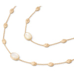 18K Siviglia Mother of Pearl Long Necklace - CB2654 MPW Y-Marco Bicego-Renee Taylor Gallery