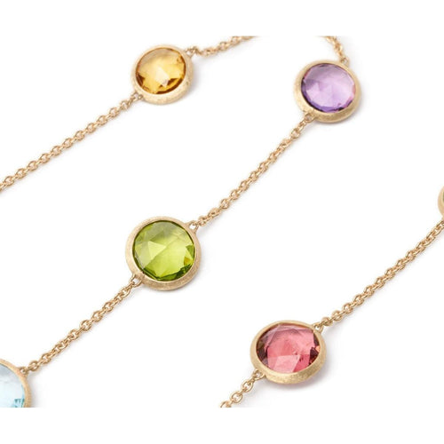 18K Jaipur Mixed Gemstone Necklace - CB710 MIX01 Y 02-Marco Bicego-Renee Taylor Gallery