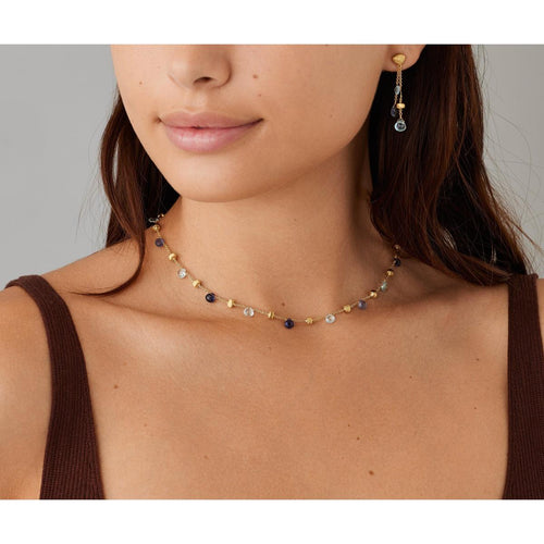 18K Iolite & Topaz Paradise Necklace - CB765-MIX240-Y-Marco Bicego-Renee Taylor Gallery