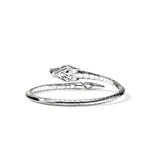 Naga Silver Diamond Pavé with Sapphires Cuff - CBP603682BSPDIXM-John Hardy-Renee Taylor Gallery