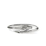 Naga Silver Diamond Pavé with Sapphires Cuff - CBP603682BSPDIXM-John Hardy-Renee Taylor Gallery