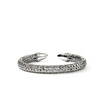 Spear 50 Silver Diamond Pave 8.9mm Flex Cuff - CBP988982DI-John Hardy-Renee Taylor Gallery