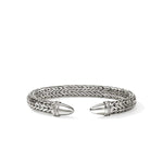 Spear 50 Silver Diamond Pave 8.9mm Flex Cuff - CBP988982DI-John Hardy-Renee Taylor Gallery