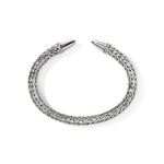 Spear 50 Silver Diamond Pave 8.9mm Flex Cuff - CBP988982DI-John Hardy-Renee Taylor Gallery
