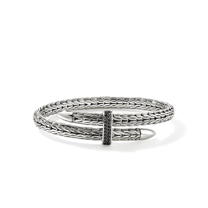 Spear Flex Cuff, Sterling Silver, Gemstones - CBS9011074BLS-John Hardy-Renee Taylor Gallery