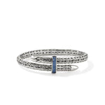 Spear Flex Cuff, Sterling Silver, Gemstones, 5.5MM - CBS9011074BSP-John Hardy-Renee Taylor Gallery
