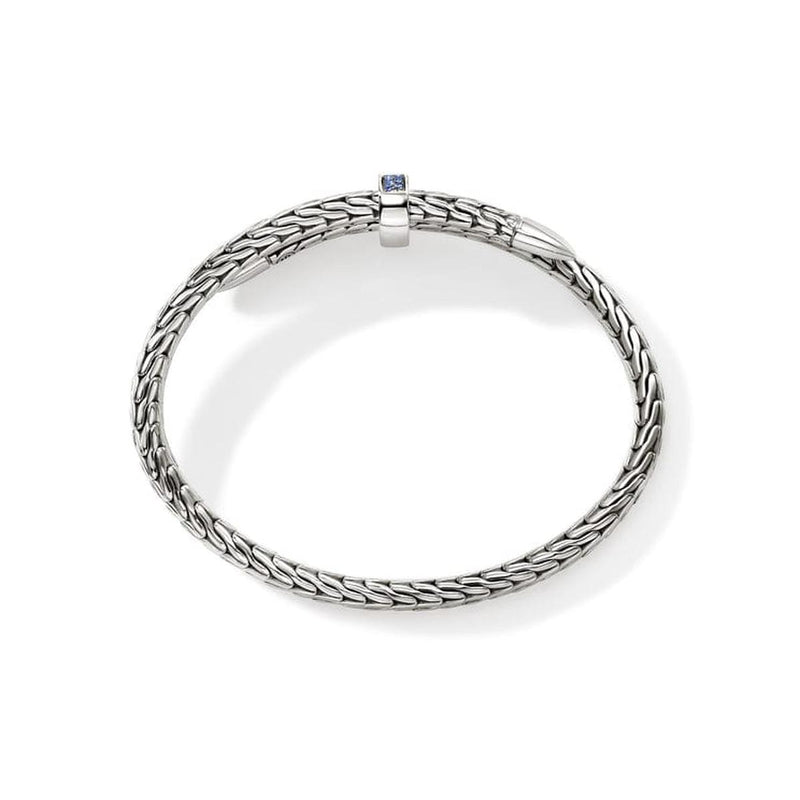 Spear Flex Cuff, Sterling Silver, Gemstones, 5.5MM - CBS9011074BSP-John Hardy-Renee Taylor Gallery