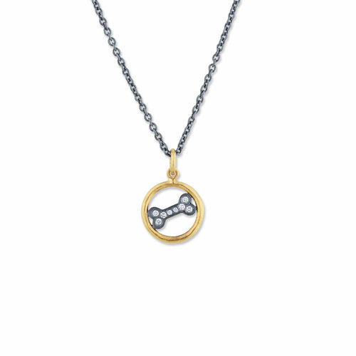 Circle Pendant with Diamond by Lika Behar