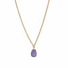 Faceted Amethyst 17" 24K Gold Vermeil Necklace-Joyla-Renee Taylor Gallery