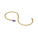 Faceted Amethyst 17" 24K Gold Vermeil Necklace-Joyla-Renee Taylor Gallery