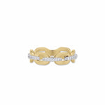 Chill-link Ring with Diamond by Lika Behar
