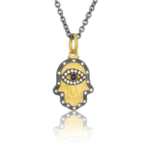 Chase Pendant with Diamond & Sapphire by Lika Behar