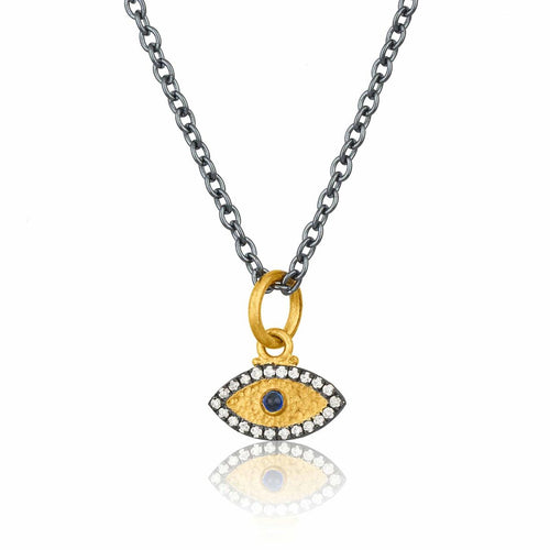 Chase Pendant with Diamond & Sapphire by Lika Behar