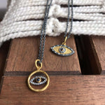 Chase Pendant with Diamond & Sapphire by Lika Behar