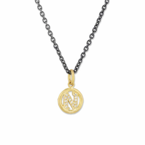 Circle Pendant with Diamond by Lika Behar
