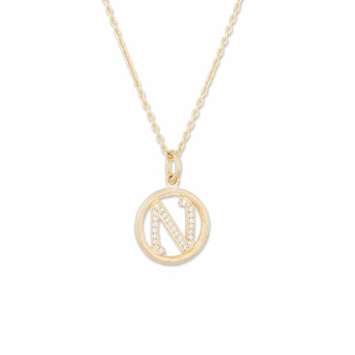 Circle Pendant with Diamond by Lika Behar