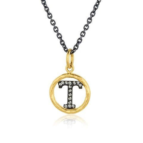 Circle Pendant with Diamond by Lika Behar