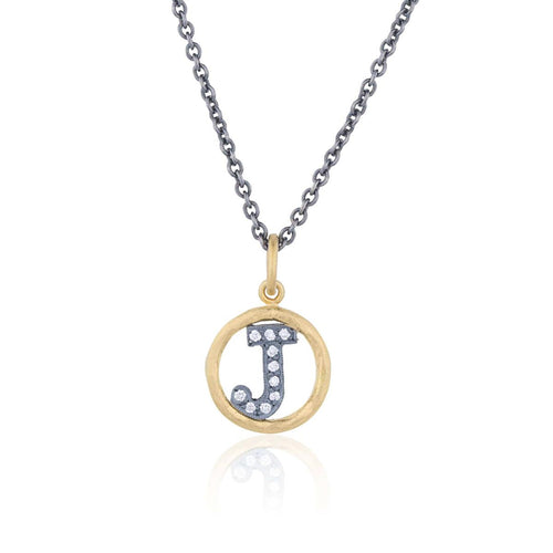 Circle Pendant with Diamond by Lika Behar