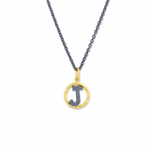 Circle Letter"j" Pendant by Lika Behar