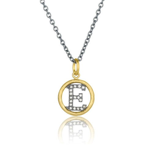 Circle Pendant with Diamond by Lika Behar