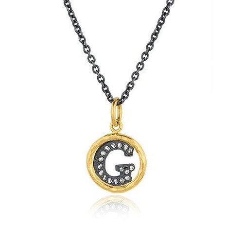 Circle Pendant with Diamond by Lika Behar