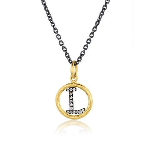 Circle Pendant with Diamond by Lika Behar