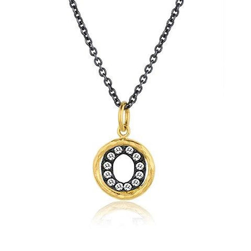 Circle Pendant with Diamond by Lika Behar