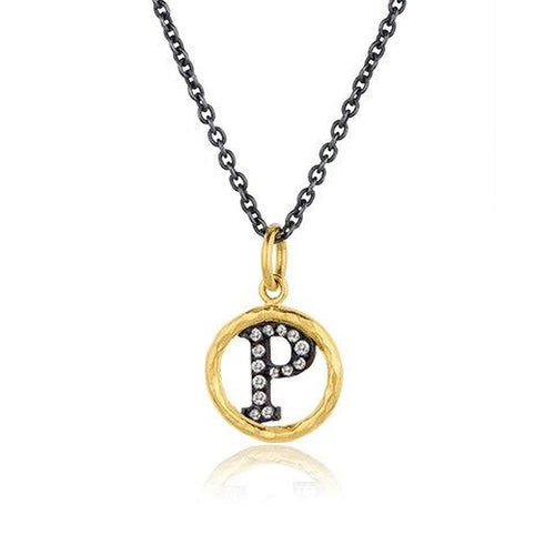 Circle Pendant with Diamond by Lika Behar