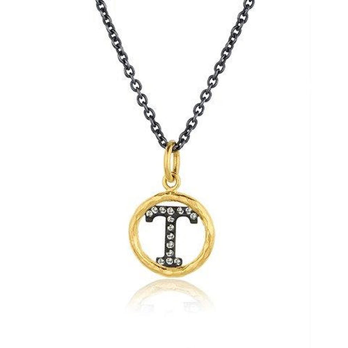 Circle Pendant with Diamond by Lika Behar