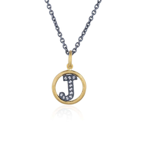 Circle Pendant with Diamond by Lika Behar