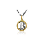 Circle Pendant with Diamond by Lika Behar