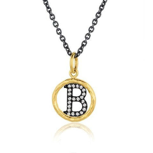 Circle Pendant with Diamond by Lika Behar