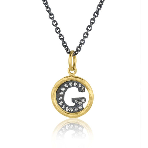 Circle Pendant with Diamond by Lika Behar