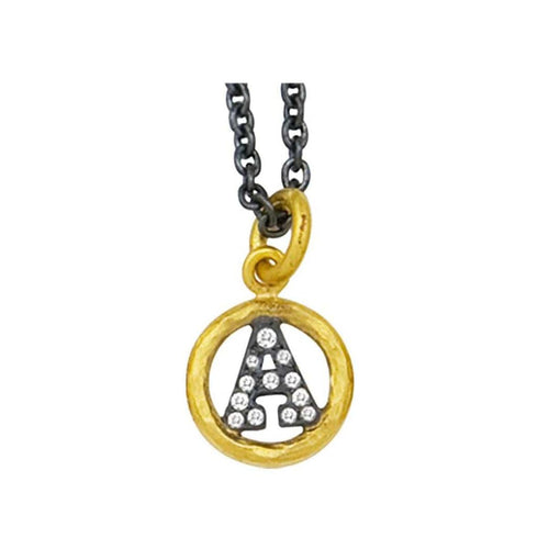 Circle Pendant with Diamond by Lika Behar