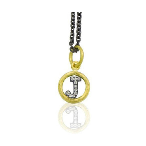 Circle Pendant with Diamond by Lika Behar