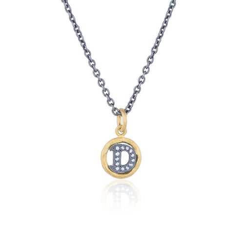 Circle Pendant with Diamond by Lika Behar